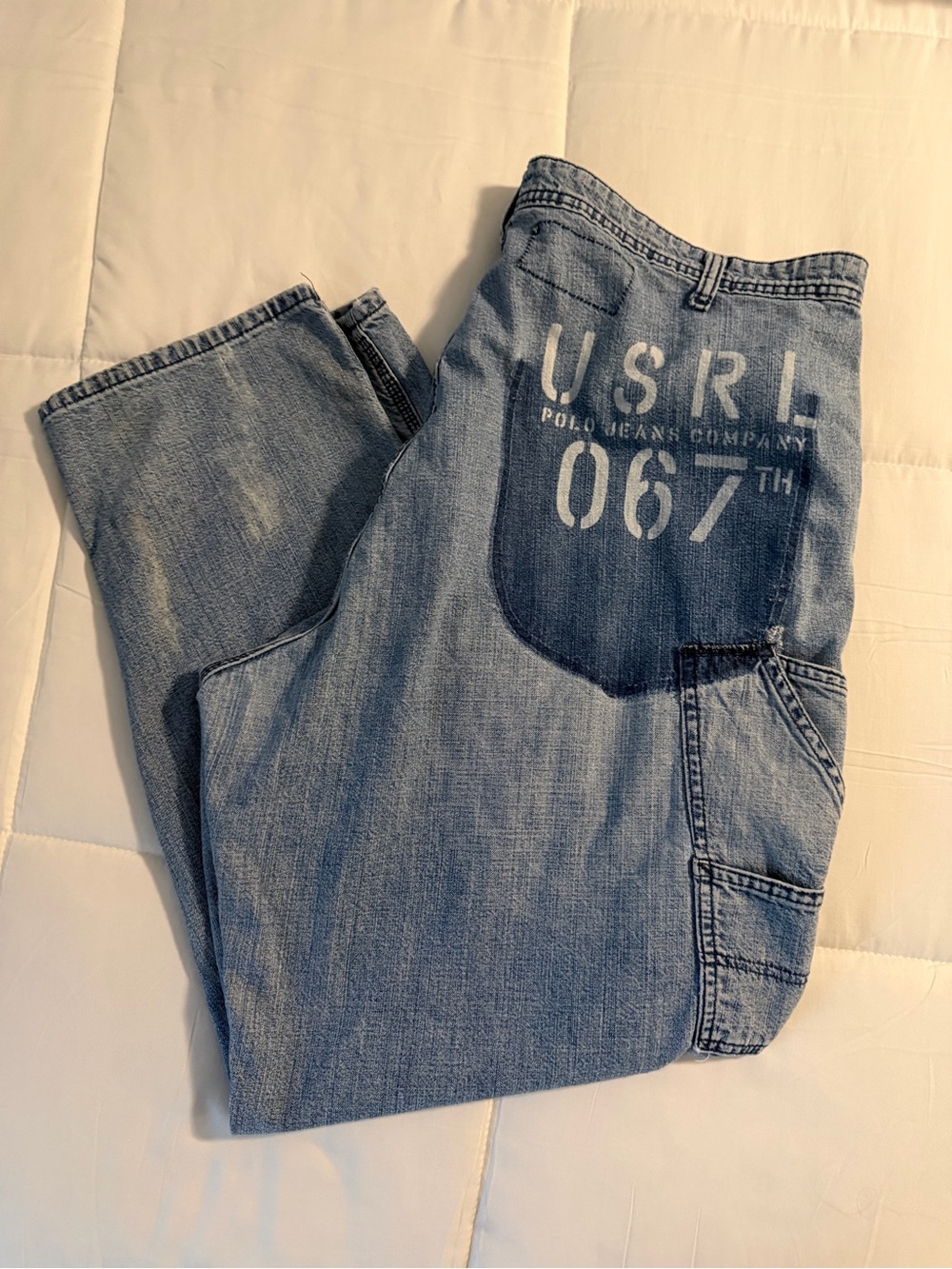 Vintage Polo Jeans Co Ralph Lauren Carpenter Jeans 36x30 USRL 067 Y2K